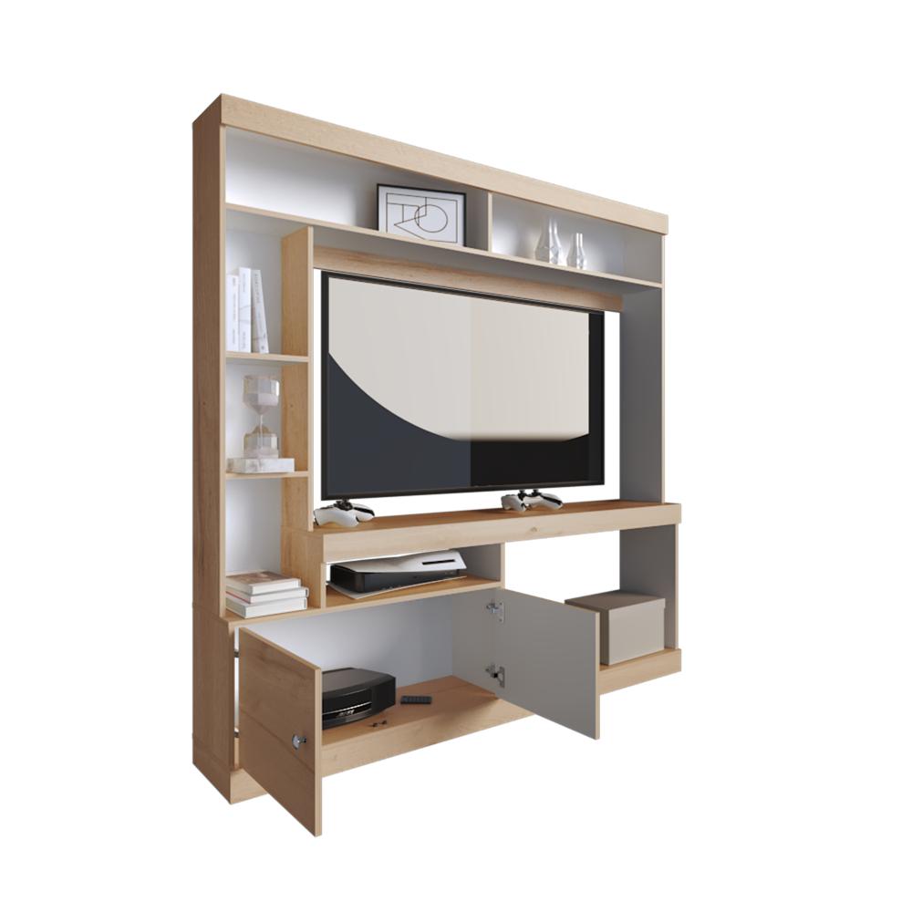 Estante Lureya  Duna Blanco Para Tv De 55"