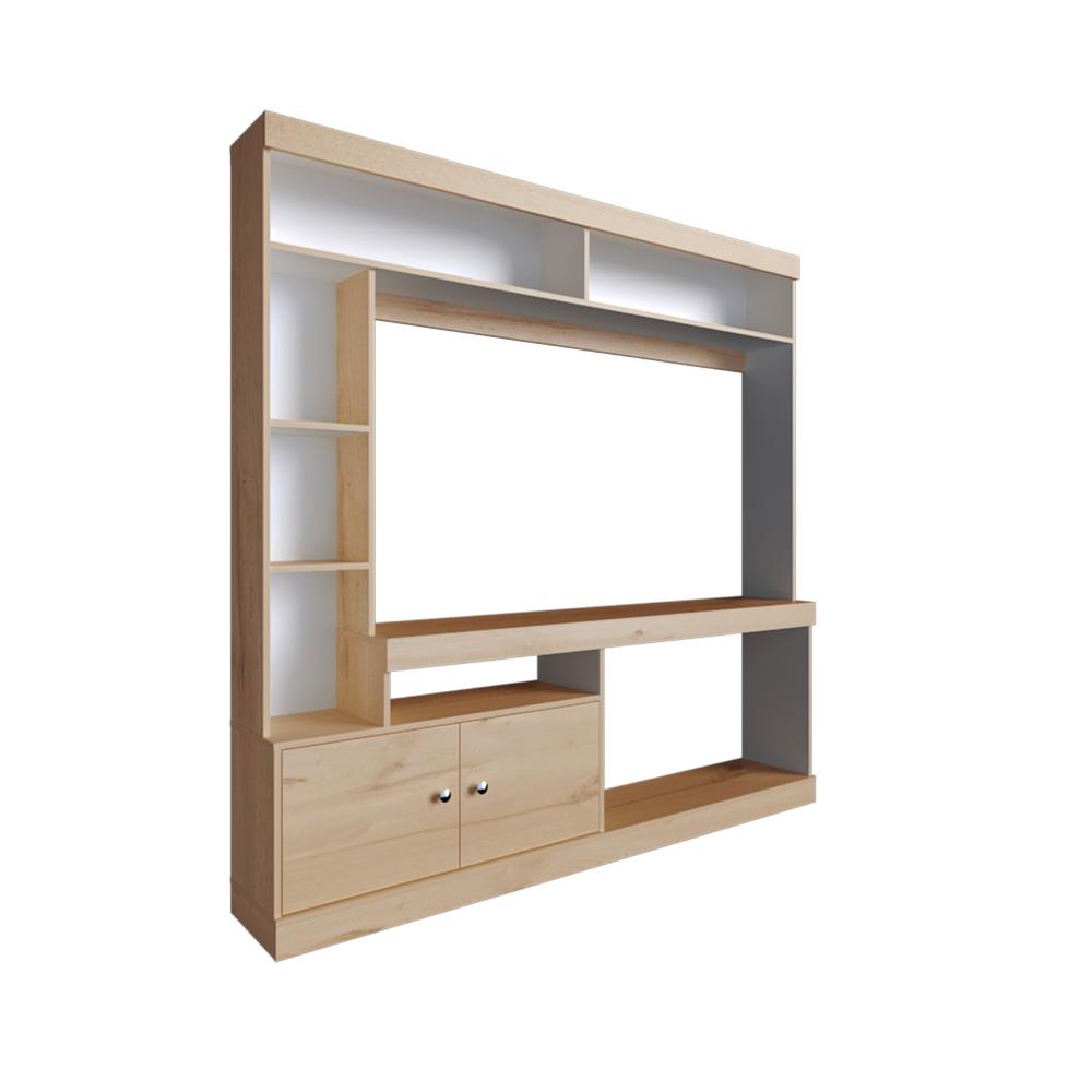 Estante Lureya  Duna Blanco Para Tv De 55"
