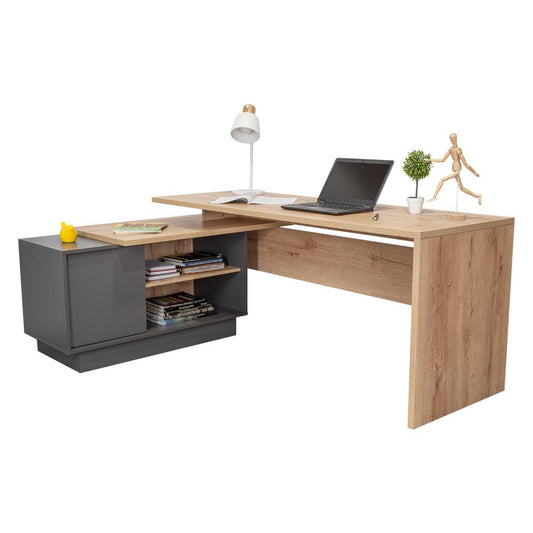 Escritorio Office Perla 14  Duna +  Plomo