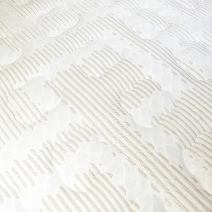 Colchón Firmeza Media Sencillo 100x190 Quartz Flexia + Base Cama Tapizada Tela Premium Gris