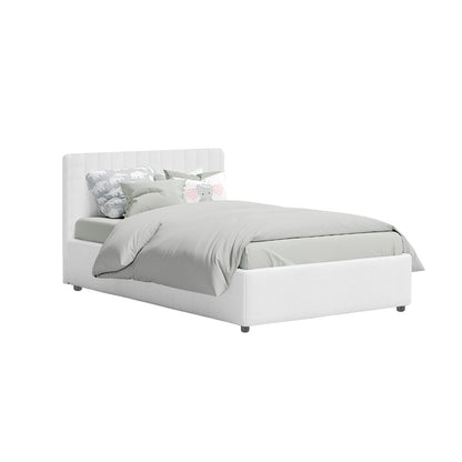 Base Cama Baul con Espaldar Semidoble Infantil Luna 120x190x120 blanco