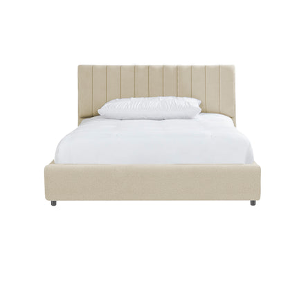 Base Cama Baul con Espaldar Semidoble Infantil Luna 120x190x120 taupe