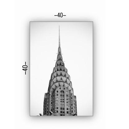 Cuadro en MDF tipo Marmol Empire State 40x40x5