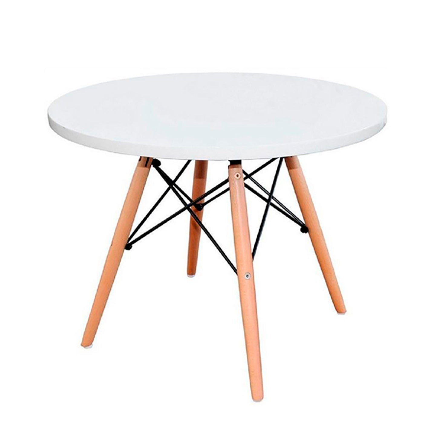 Mesa Infantil Eames con Silla Eames rosada