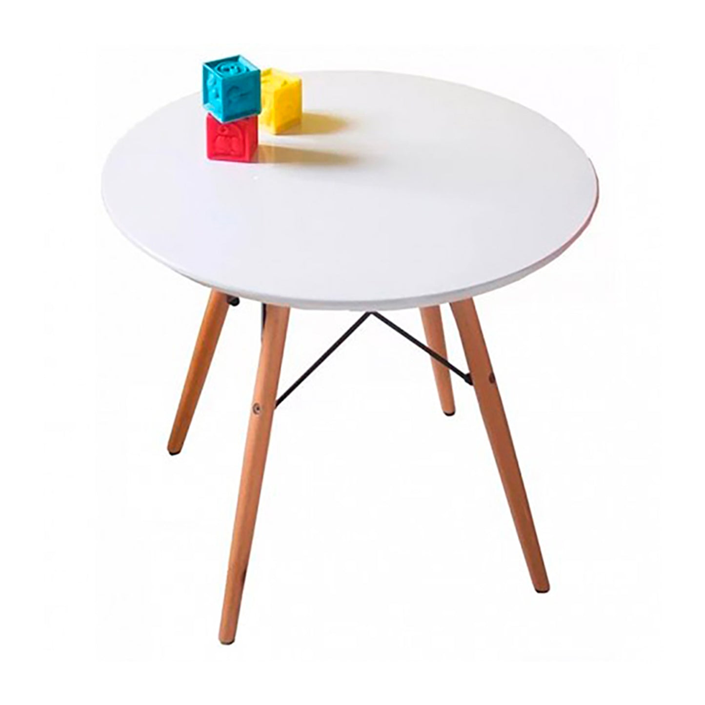 Mesa Infantil Eames con Silla Eames roja