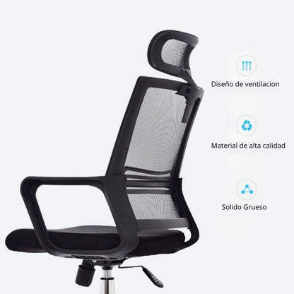 Silla De Oficina Kuren Presidente Negro