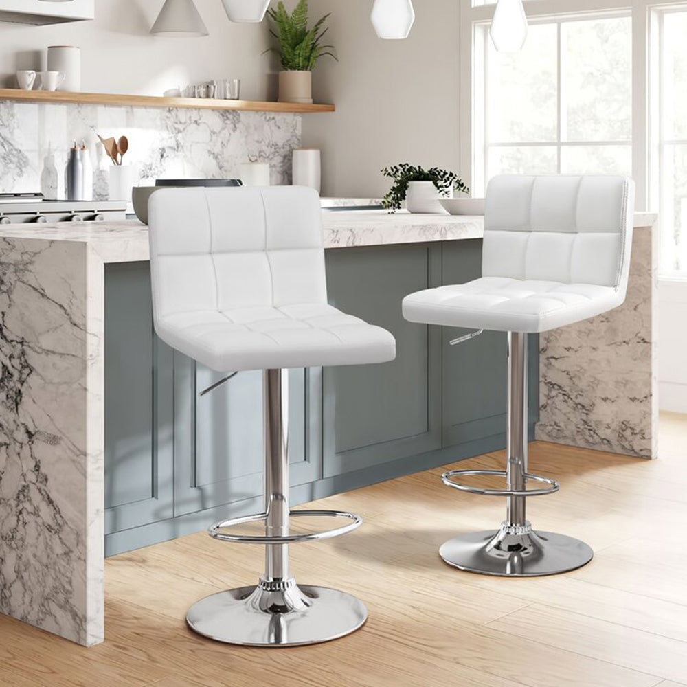 Silla de Barra Leo Blanco