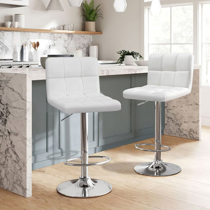 Silla de Barra Leo Blanco