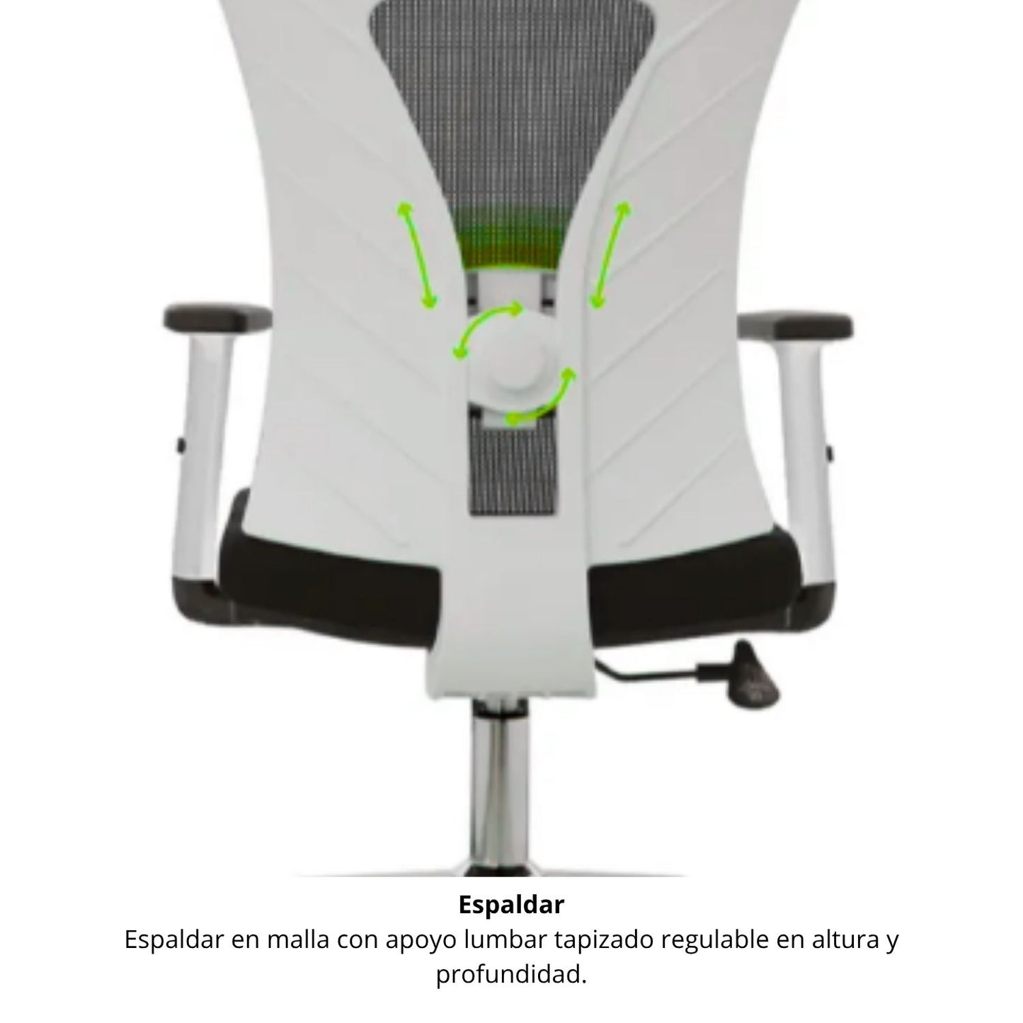 Silla de Oficina Turmanila Presidente Negra Blanca