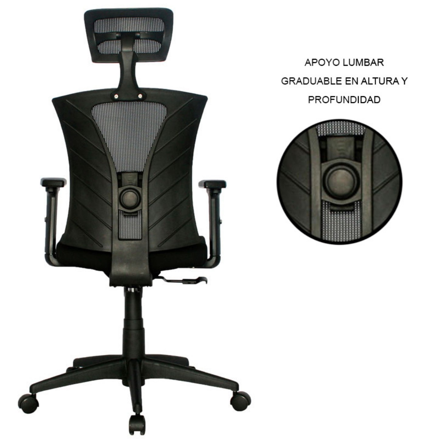 Silla De Oficina Turmanila Presidente Negro