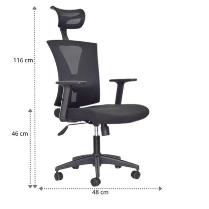 Silla De Oficina Turmanila Presidente Negro