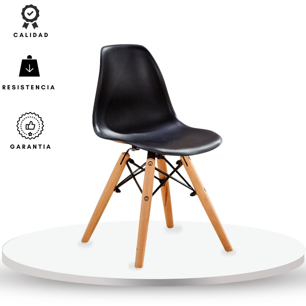 Silla Infantil Eames 56x30x27 negro