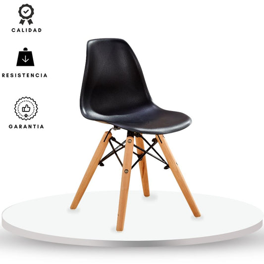 Silla Infantil Eames 56x30x27 negro