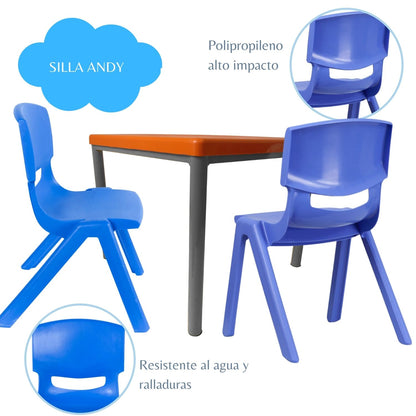 Silla Infantil Andy Junior  azul