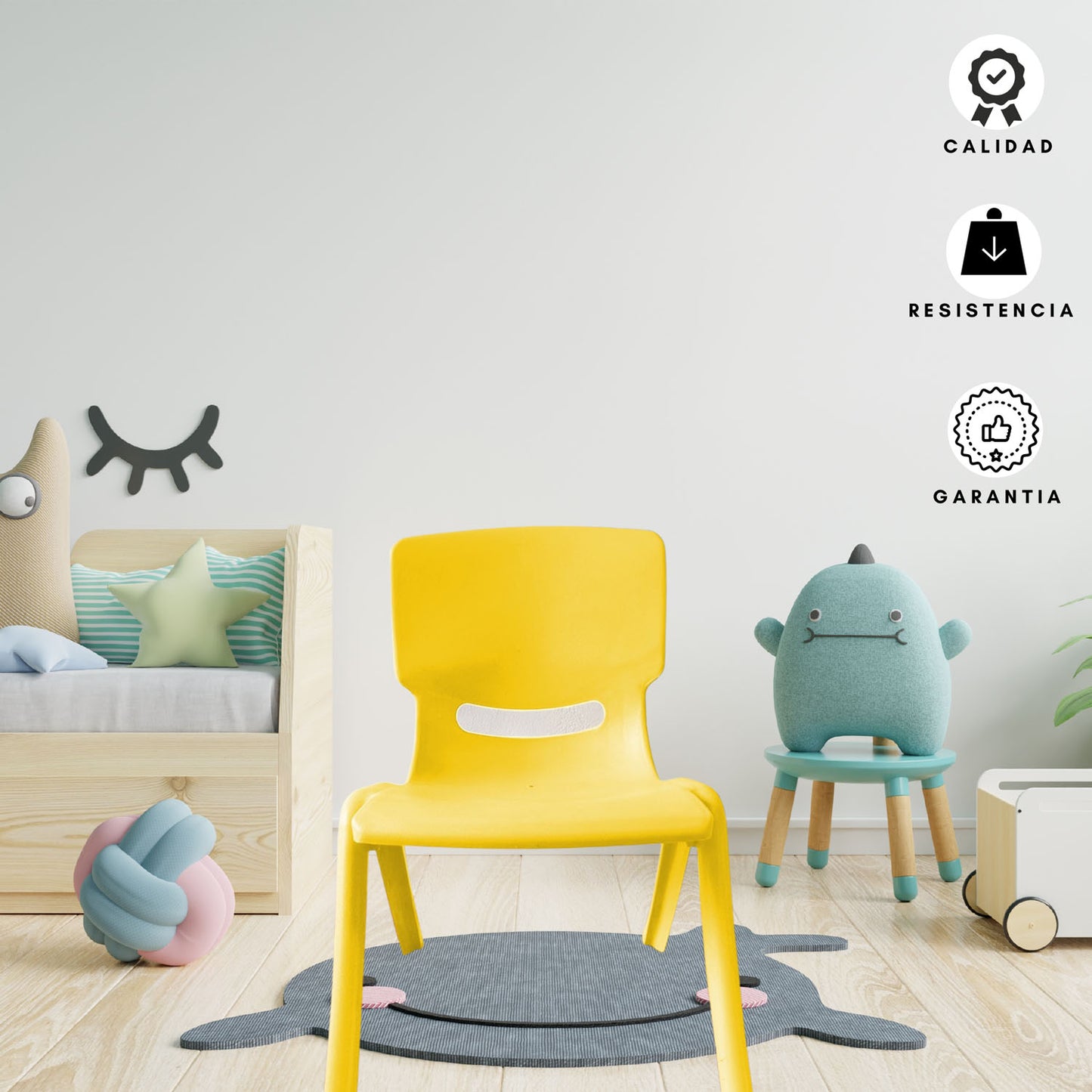 Silla Infantil Andy Junior  amarillo
