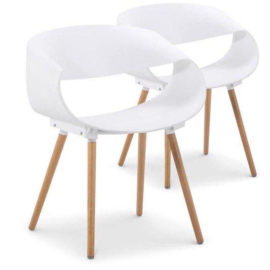 Set x2 Silla Nordic  Blanco