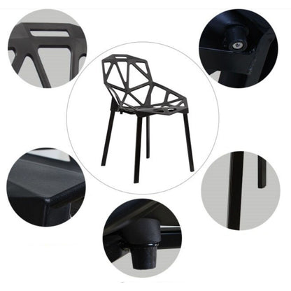 Silla Moderna Triangulo Negro