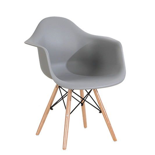 Silla Eames Brazos Gris
