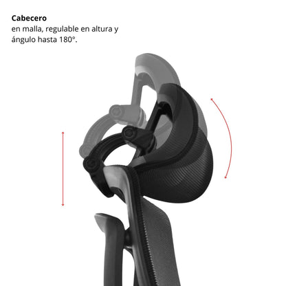 Silla de Oficina Bigo Presidente Negro