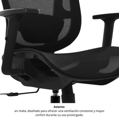 Silla de Oficina Bigo Presidente Negro
