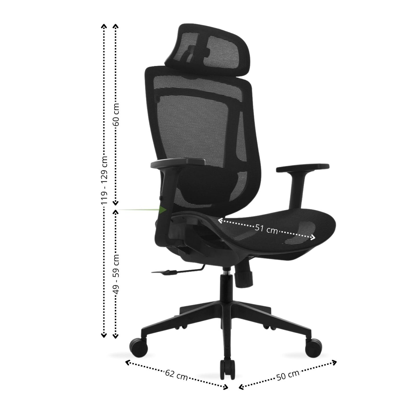 Silla de Oficina Bigo Presidente Negro