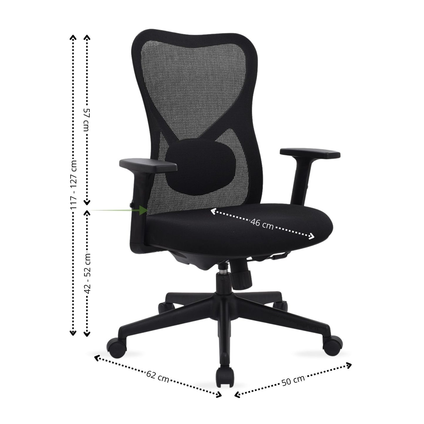 Silla de Oficina Burgo Gerente Negro