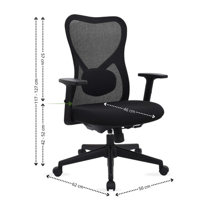 Silla de Oficina Burgo Gerente Negro