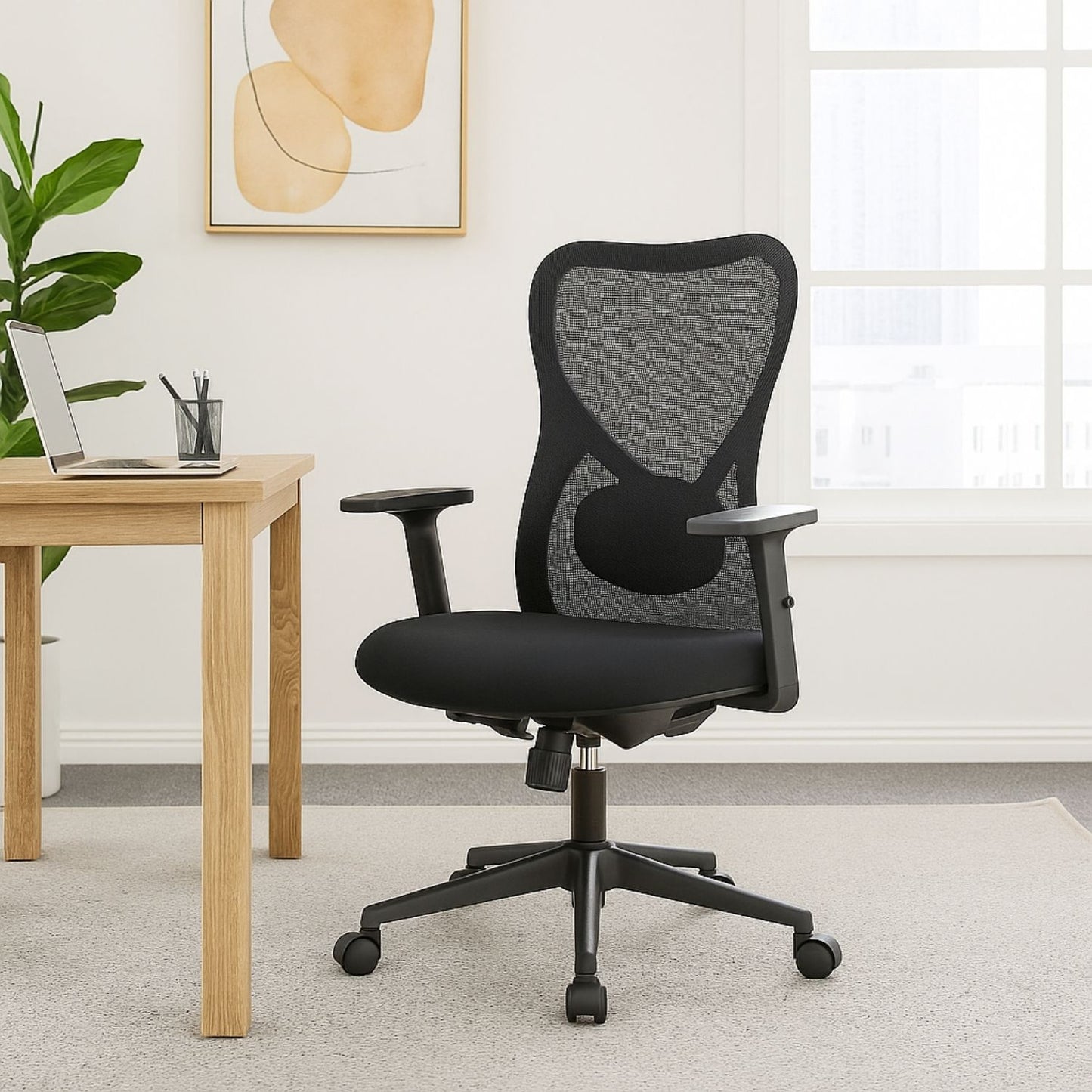 Silla de Oficina Burgo Gerente Negro