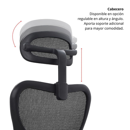 Silla de Oficina Burgo Presidente negro