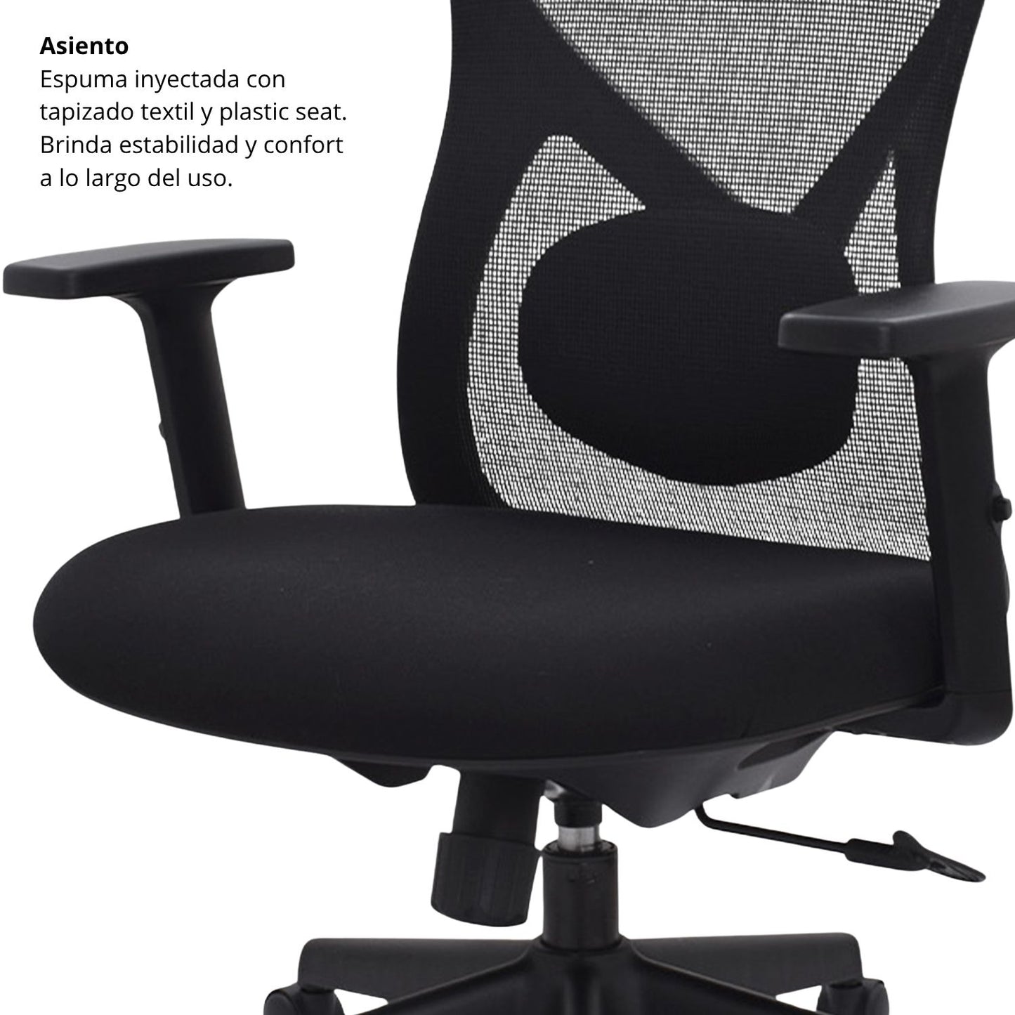 Combo Escritorio Industry + Silla de Oficina Burgo Presidente