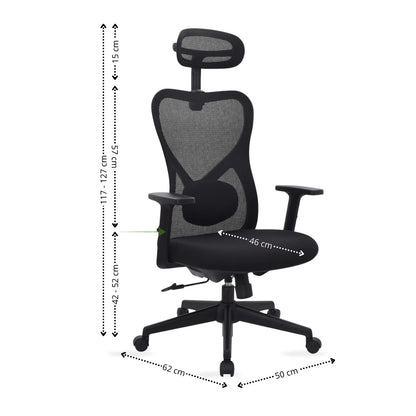 Silla de Oficina Burgo Presidente negro