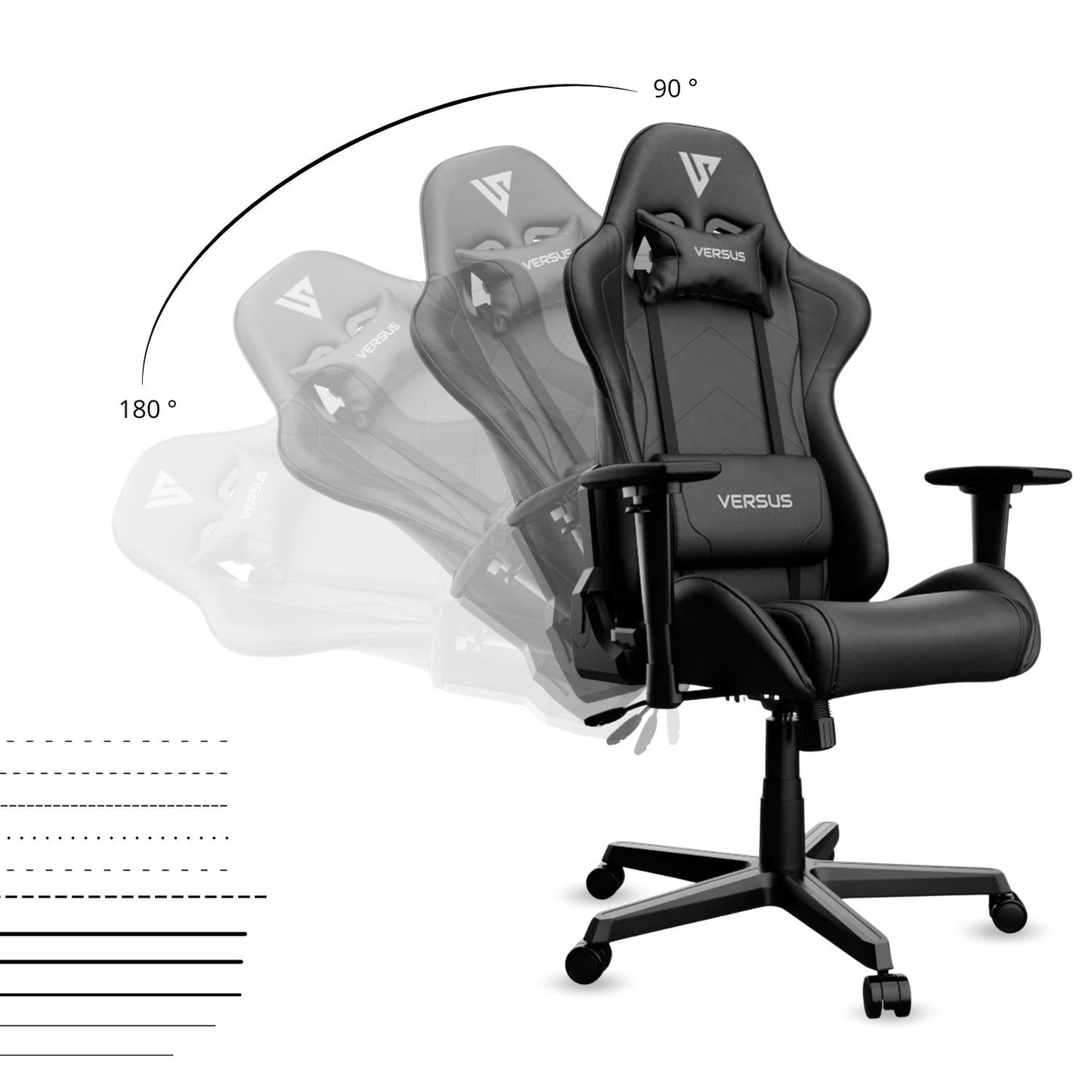 Silla Gamer Rider Negro