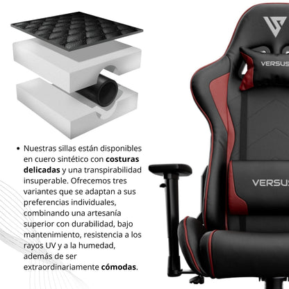 Silla Gamer Rider Negro Rojo