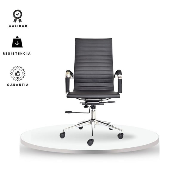 Silla De Oficina Presidente Negro