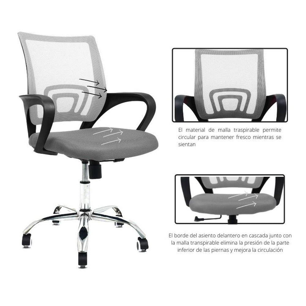 Silla De Oficina Colors Gris