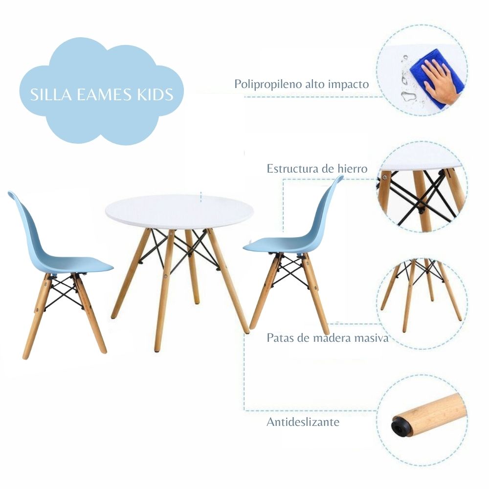 Silla Infantil Eames  azul