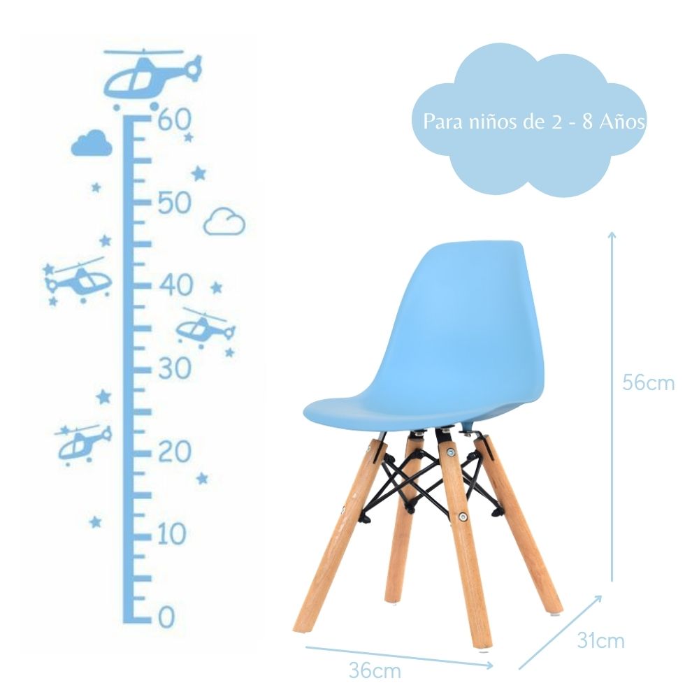 Silla Infantil Eames  azul