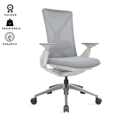 Silla De Oficina Lex Gerencial Gris