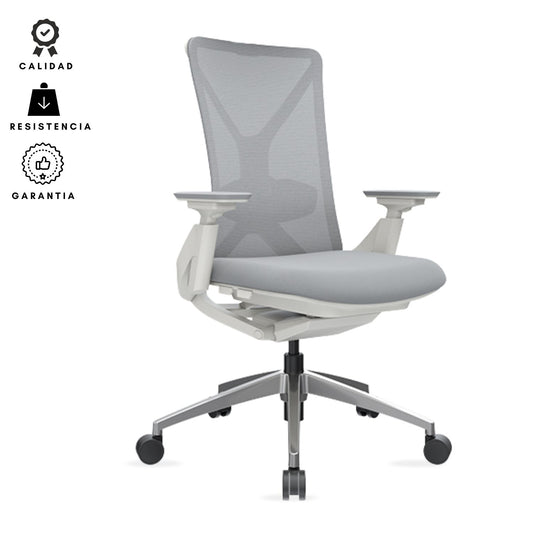 Silla De Oficina Lex Gerencial Gris