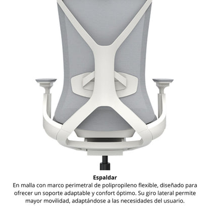 Silla De Oficina Lex Gerencial Gris