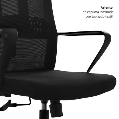 Silla de Oficina Mixe Presidente Negro