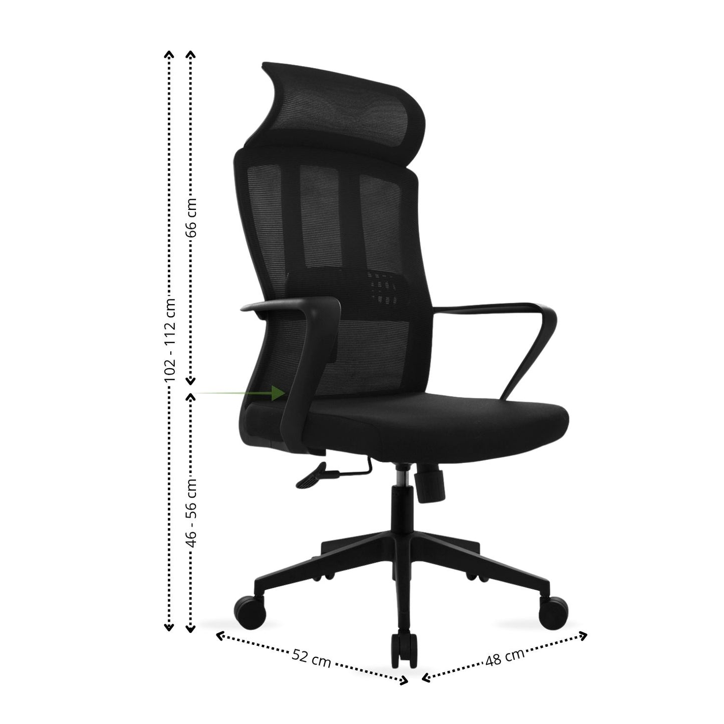 Silla de Oficina Mixe Presidente Negro