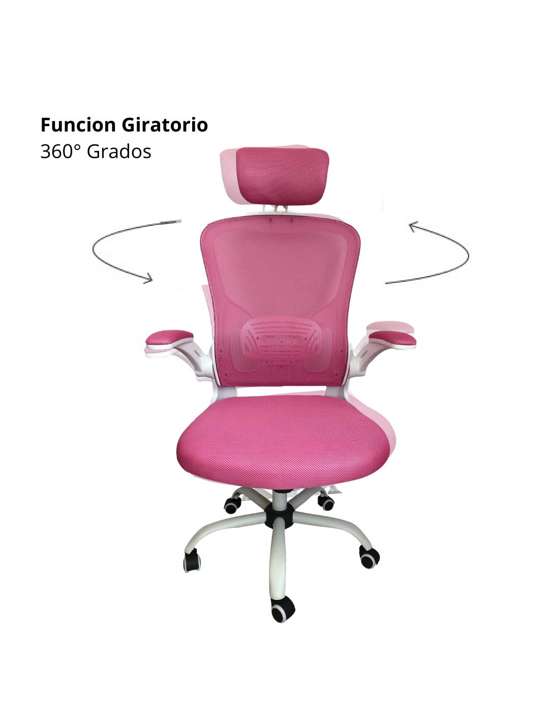 Silla De Oficina Maxi Presidente Rosa Exclusiv