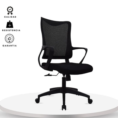 Silla de Oficina Slim Gerente Negra