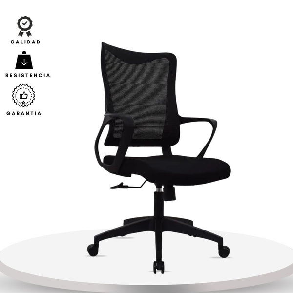 Silla de Oficina Slim Gerente Negra