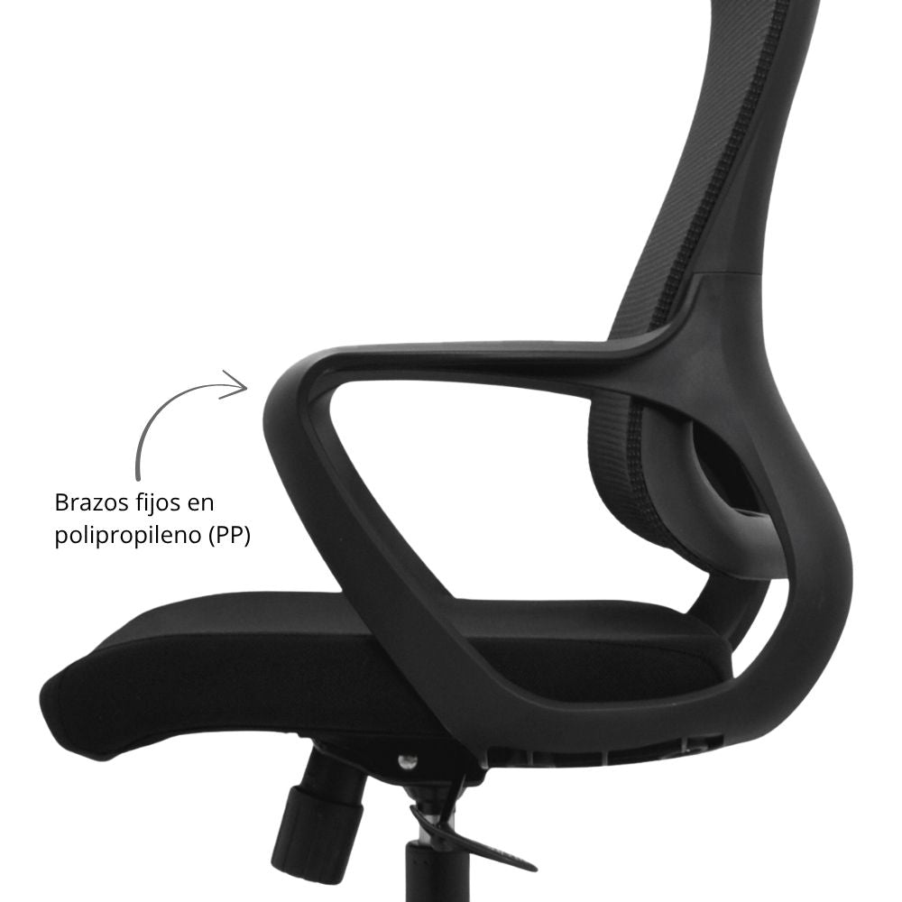 Silla de Oficina Slim Gerente Negra