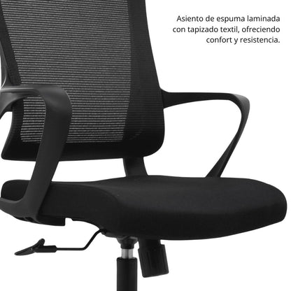 Silla de Oficina Slim Gerente Negra