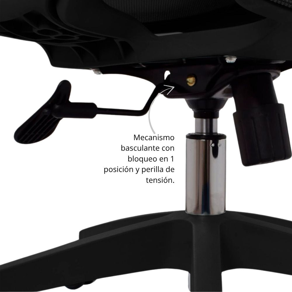 Silla de Oficina Slim Gerente Negra