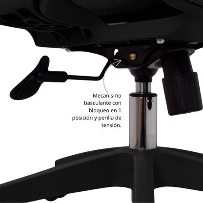 Silla de Oficina Slim Gerente Negra