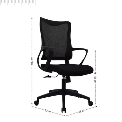 Silla de Oficina Slim Gerente Negra